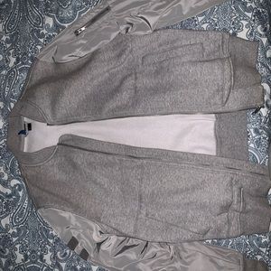 H&M gray bomber jacket